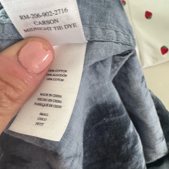 Rails Men’s Carson Midnight Tie Dyed Top Small - Picture 4 of 4